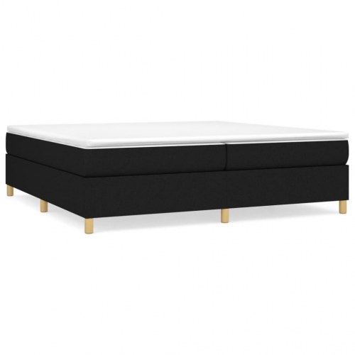 Boxspring sengeramme 200x200 cm - stof, sort