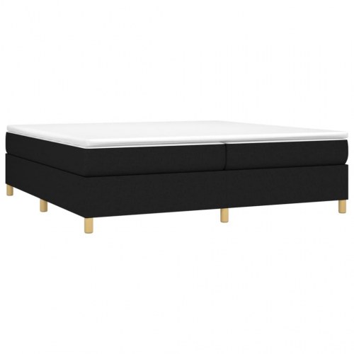 Boxspring sengeramme 200x200 cm - stof, sort