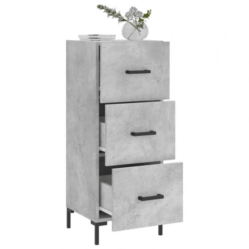 Skænk/kommode 34,5 × 34 × 90 cm i konstrueret træ - betongrå
