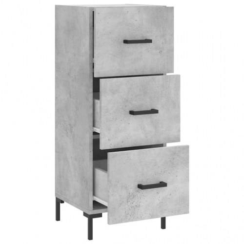 Skænk/kommode 34,5 × 34 × 90 cm i konstrueret træ - betongrå