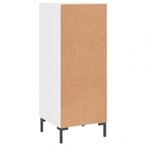 Skænk/kommode 34,5×34×90 cm - hvid højglans, konstrueret træ