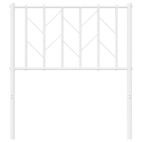 Sengegavl i metal 75 cm - hvid udskiftningsgavl