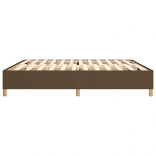 Boxspring sengeramme 200 x 200 cm i stof - mørkebrun