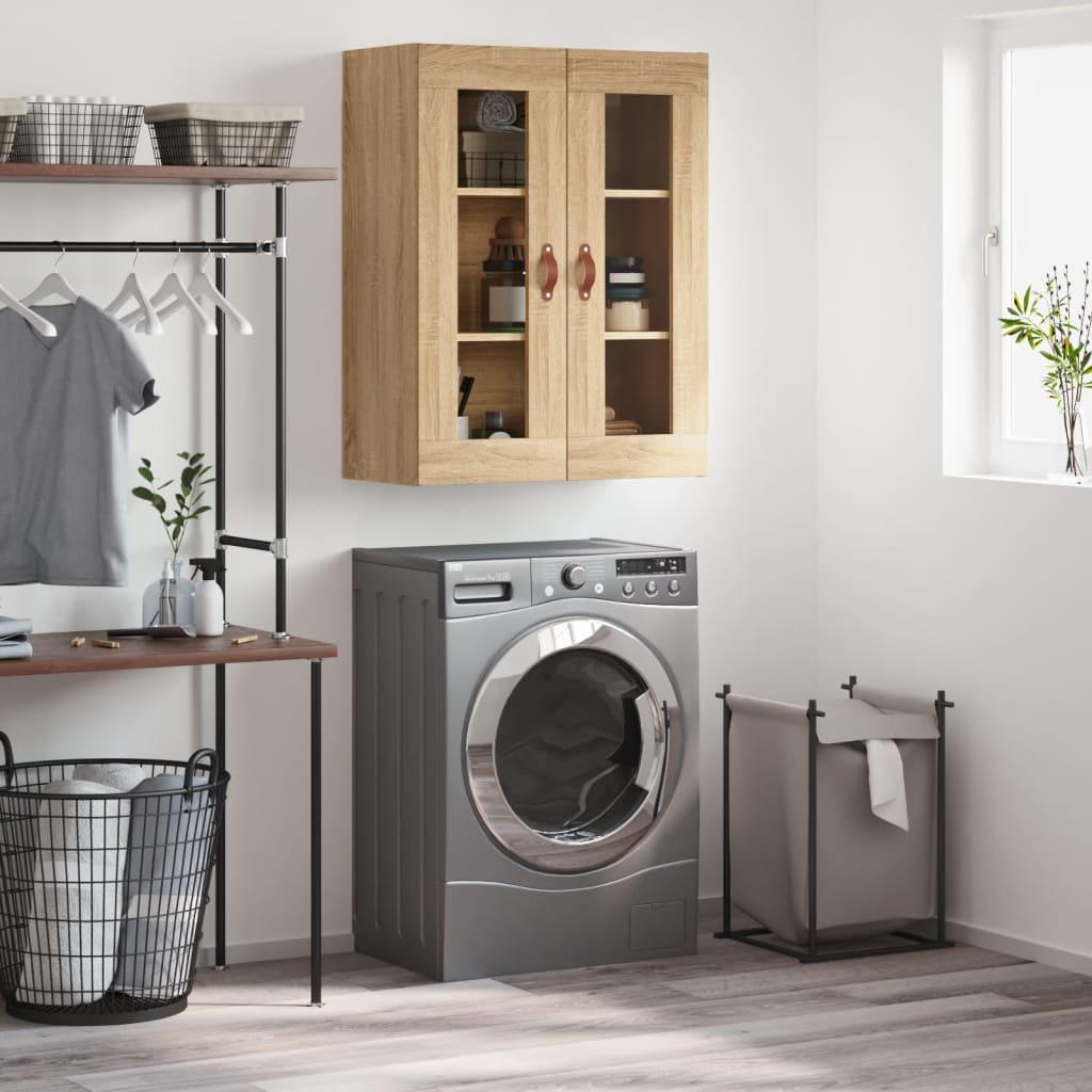 Væghængt Skab 69,5X34X90 Cm Konstrueret Træ - Sonoma-eg