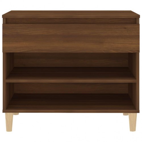 Skoreol 70x36x60 cm konstrueret træ brun egetræsfarve