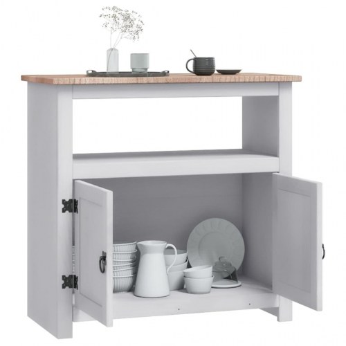 Tv-skab Corona-serien 80x43x78 cm mexicansk fyrretræ grå