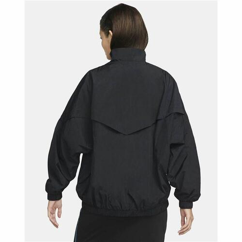 Vindblæser Jakke Nike Sportswear Essential Windrunner Dame Sort XL