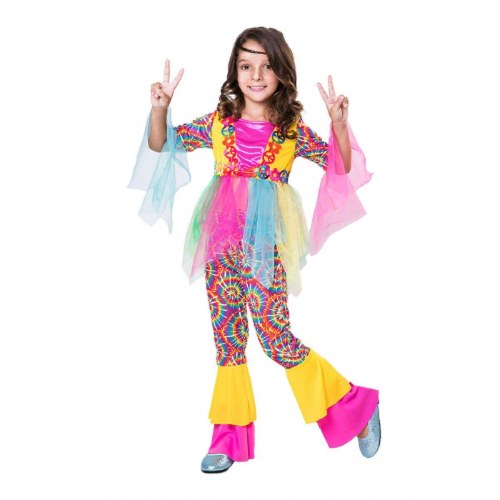Hippie kostume til børn - 2 dele (10-12 år)