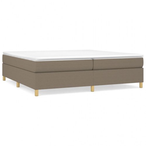 Sengeramme uden madras 200x200 cm stof gråbrun