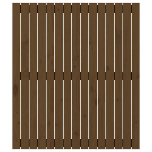 Sengegavl i massivt fyrretræ 95,5 x 3 x 110 cm - gyldenbrun