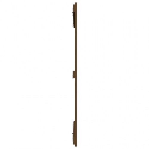 Sengegavl i massivt fyrretræ 95,5 x 3 x 110 cm - gyldenbrun