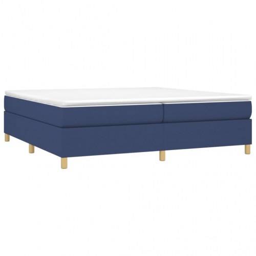 Sengeramme uden madras 200x200 cm stof blå