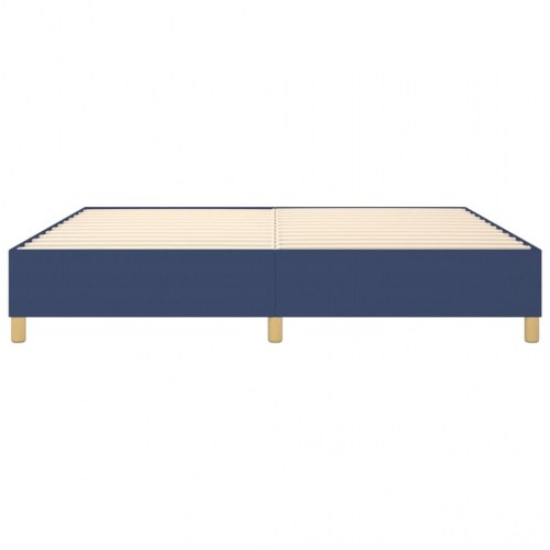 Sengeramme uden madras 200x200 cm stof blå