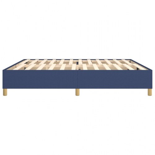 Sengeramme uden madras 200x200 cm stof blå