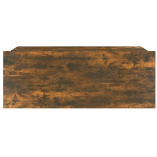 Væghængte natborde 2 stk. - 40×30×15 cm i konstrueret træ, røget eg