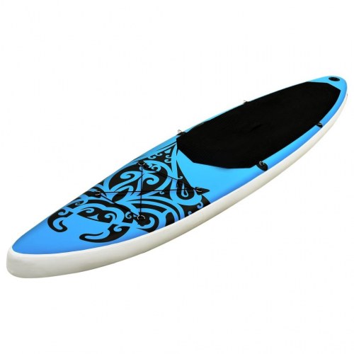 Oppusteligt paddleboardsæt 305 × 76 × 15 cm - blå SUP med tilbehør