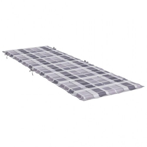 Hynde til liggestol 186×58×4 cm i oxfordstof - gråternet