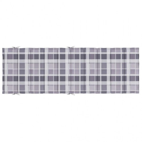 Hynde til liggestol 186×58×4 cm i oxfordstof - gråternet