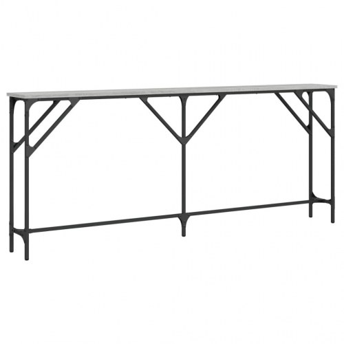 Konsolbord 180 x 23 x 75 cm - grå sonoma-eg