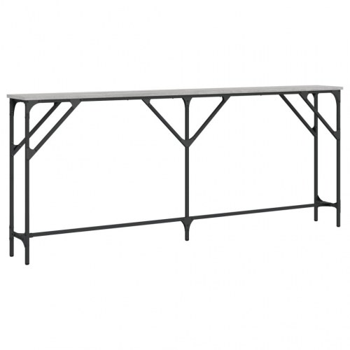 Konsolbord 180 x 23 x 75 cm - grå sonoma-eg