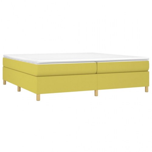 Sengeramme uden madras Grøn 200x200 cm Stof