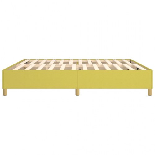 Sengeramme uden madras Grøn 200x200 cm Stof