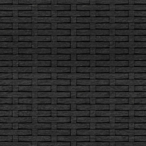 Loungesæt til haven 2 dele med hynder polyrattan sort