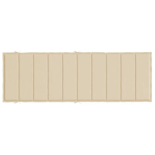 Hynde til liggestol 186x58x3 cm oxfordstof beige