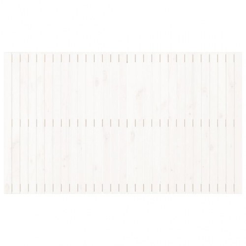 Sengegavl i massivt fyrretræ - 185×3×110 cm, hvid
