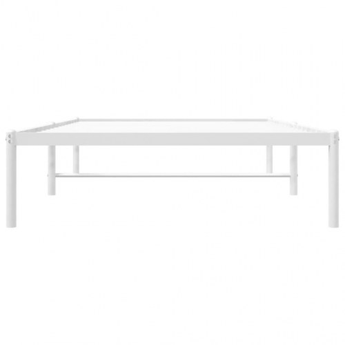Sengeramme i metal 100 x 190 cm - hvid, klassisk design
