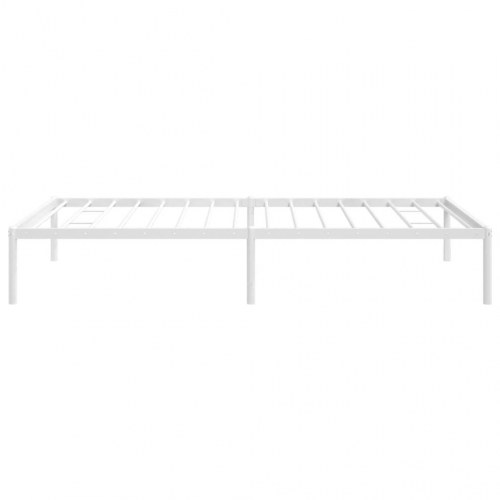 Sengeramme i metal 100 x 190 cm - hvid, klassisk design