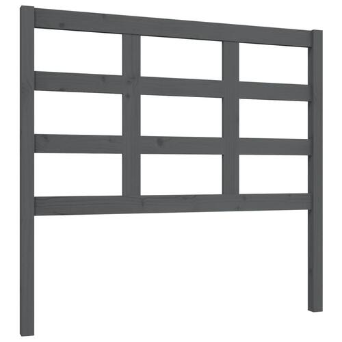 Sengegærde 105,5x4x100 cm massivt fyrretræ grå