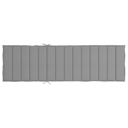 Hynde til liggestol 200x70x3 cm oxfordstof grå