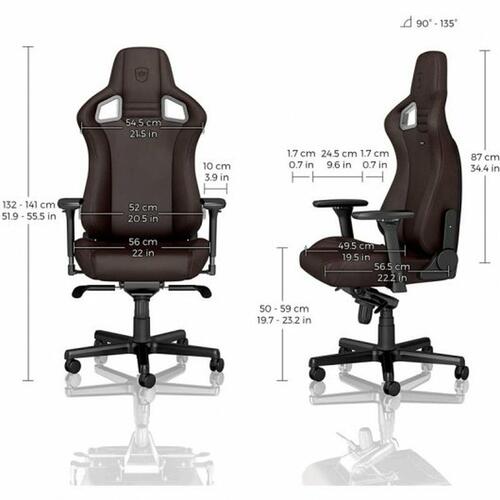 Gaming-stol Noblechairs Epic Brun Sort