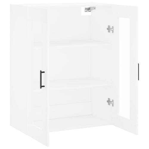 Væghængt skab 69,5x34x90 cm hvid