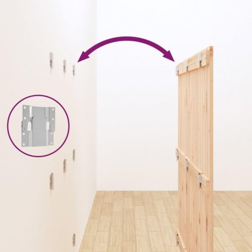 Sengegavl 127,5x3x110 cm massivt fyrretræ