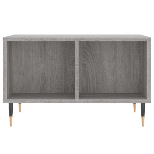 Sofabord med opbevaring 60×50×36,5 cm - grå sonoma-eg