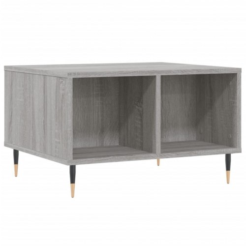 Sofabord med opbevaring 60×50×36,5 cm - grå sonoma-eg
