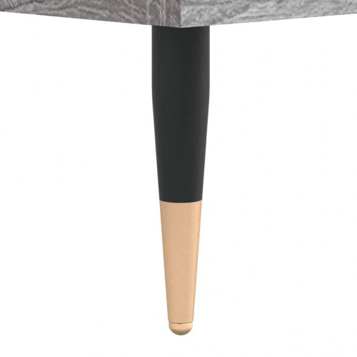 Sofabord med opbevaring 60×50×36,5 cm - grå sonoma-eg