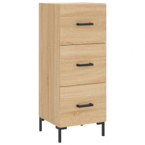 Skænk/kommode 34,5 × 34 × 90 cm - konstrueret træ i sonoma-eg