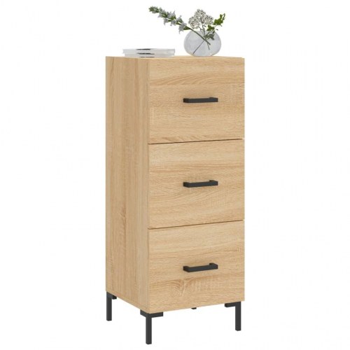 Skænk/kommode 34,5 × 34 × 90 cm - konstrueret træ i sonoma-eg