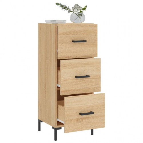 Skænk/kommode 34,5 × 34 × 90 cm - konstrueret træ i sonoma-eg