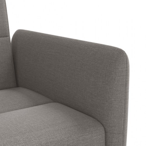Sovesofa med kopholdere stof gråbrun
