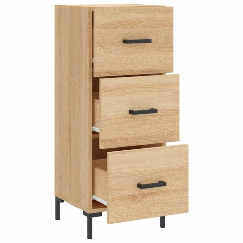 Skænk/kommode 34,5 × 34 × 90 cm - konstrueret træ i sonoma-eg