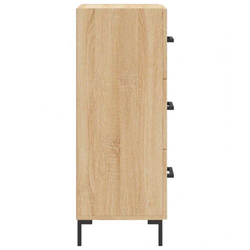 Skænk/kommode 34,5 × 34 × 90 cm - konstrueret træ i sonoma-eg