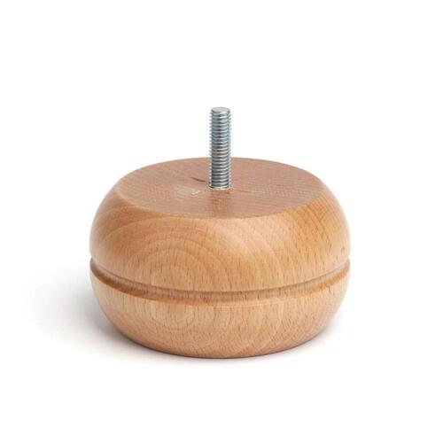 Rei møbelfod i træ Ø 9 x 5 cm - model 459