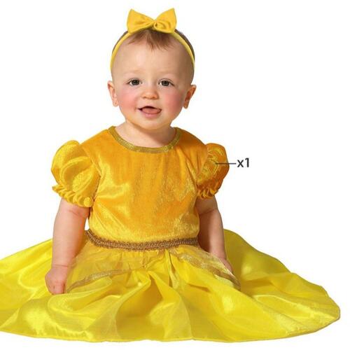 Kostume til babyer Gylden Prinsesse 6-12 måneder
