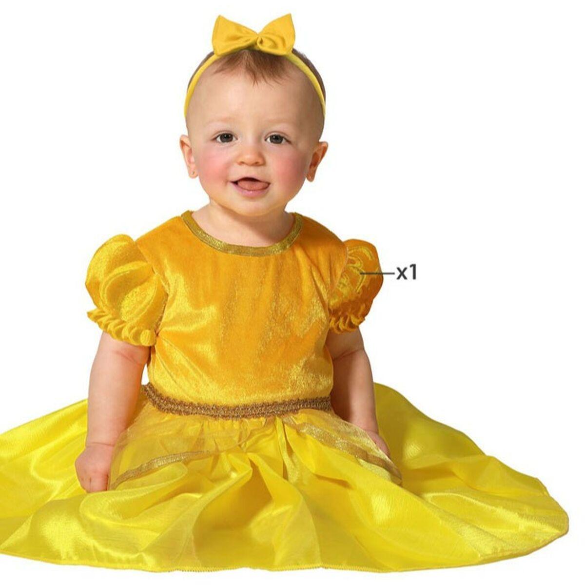Kostume til babyer Gylden Prinsesse 6-12 måneder