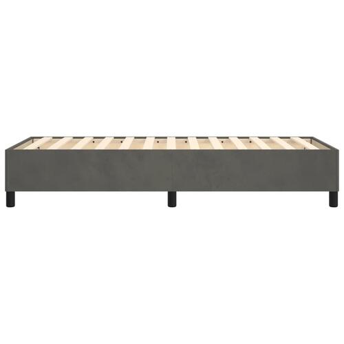 Sengeramme uden madras Mørkegrå 90x190 cm Fløjl