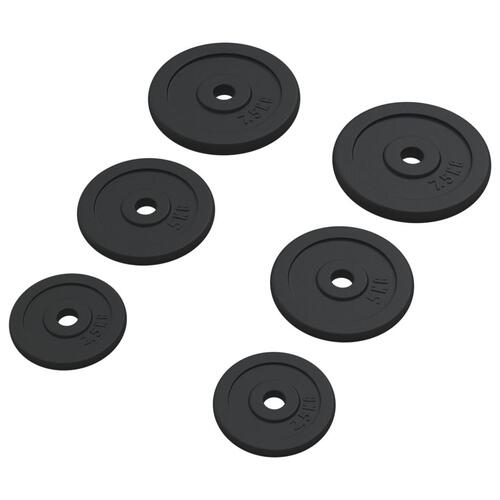 Vægtskiver 6 stk. 30 kg støbejern